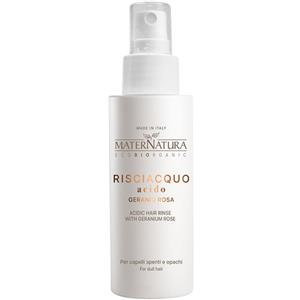 Maternatura Risciacquo Acido al Geranio Rosa - Spray Finale per Capelli, Bio, 150 ml