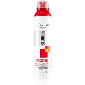 L'Oréal Paris Studio Line Spray Fix&Shine 250ml - Fissaggio Iperforte, Illumina e Disciplina i Capelli