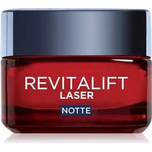 L'Oréal Paris Revitalift Laser X3 Crema Viso Notte 50ml - Antirughe e Anti-Età con Acido Ialuronico e Vitamina C