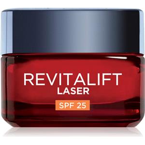 L'Oréal Paris Crema Viso Giorno Revitalift Laser SPF25 - Antirughe e Anti-Macchie con Acido Ialuronico e Vitamina C, 50 ml