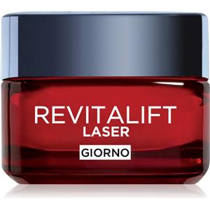 L'Oréal Paris Crema Viso Giorno Revitalift Laser 50 ml - Antirughe e Anti-Età con Acido Ialuronico, Vitamina C e Pro-Retinolo