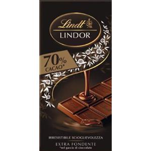 Lindt - Tavoletta Lindor - Extra Fondente 70% - 100g