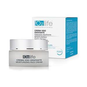 O2life Crema Viso Idratante 50 ml - Idratazione per pelli sensibili e disidratate con texture soffice e profumo gradevole