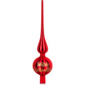 COM-FOUR® Cima dell'albero di Natale con scritta, Cima dell'albero