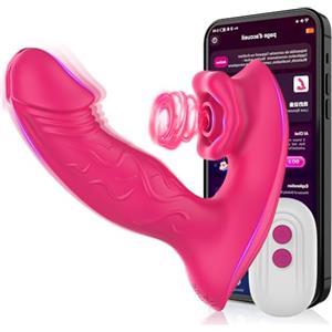 AMOZICI Vibratoreper Donna Professionale Clitoride,Succhia clotoride per donna vibratore clitoride Sexytoysys Donna Coppia Telecomando con App 9x9 modalità vibratoriper donne Wireless stimolatore clitoride