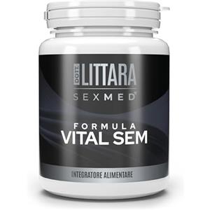 Dott. LITTARA SEXMED Formula Vital Sem - Integratore Fertilità Maschile | Motilità e Qualità Spermatica +30% | Con Maca, Coenzima Q10, Zinco, NAC e Vitamina D | Supporto per Concezione Naturale e Testosterone