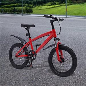 OMGGYER Freestyle BMX, bicicletta per bambini, 18 pollici, in acciaio al carbonio, regolabile in altezza, per bambini a partire dai 5 anni, per ragazze e bambini (B)