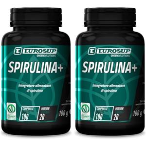 EUROSUP Spirulina+ - Barattolo da 100 Compresse (Confezione da 2)