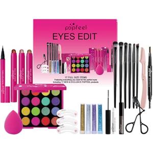 FantasyDay Set di Trucchi Donna, FantasyDay Kit Trucco Make Up Completo Cosmetico Starter Kit Adventskalender 2025 Xmas Makeup Gift Set con Correttore Rossetti Lucidalabbra Palette Ombretti Mascara Trousse Fard