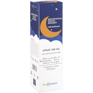 Punto Salute e Benessere Melatonina Zinco Selenio Colloidale - Punto Salute e Benessere - Integratore alimentare, Spray 100m, Melatonina Zinco Selenio e Vlaeriana Per addormentarsi prima e dormire meglio