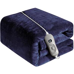 ECO-DE ECODE® Coperta Elettrica Matrimoniale Riscaldante Grande - Termocoperta e Caldo Plaid Termico Elettrico con Telecomando e Timer - Coperte Riscaldabili per Letto Divano o Ufficio 3 Livelli di Calore