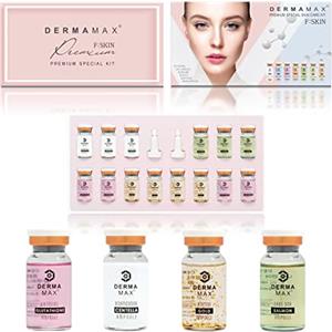 P-Beauty Cosmetic Accessories DERMAMAX BB Premium Glow | Premium Special Kit SKIN | 14 fiale diverse per il trattamento BB | Ideale per il Microneedling e il Dermaroller | 8ml ciascuna