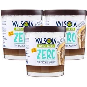 Generico 3X Crema Spalmabile con Nocciole e Cacao Zero Zuccheri Aggiunti, Senza Glutine (Gluten Free) per Valsoia 200g