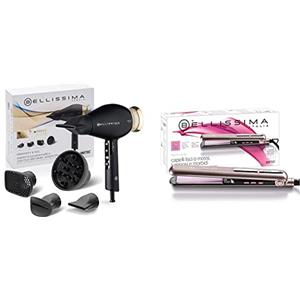 Bellissima Imetec Creativity 4 You, Asciugacapelli Professionale, 4 Accessori, Diffusore, Controllo Intelligente della temperatura & Imetec Creativity B9 300 Piastra per Capelli