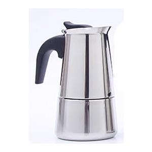 Constprog Caffettiera in Acciaio Inox per Caffè Espresso, Moka Pentola per Piano Cottura, Percolatore 2/4/6/9 Tazze, Prepara Vero Caffè Italiano, Moka Pentola 2/4/6/9 Tazze, Acciaio Inox (B-2Tazze