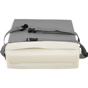 Générique Rialzo Sala Da Pranzo 33 X 33 X 8 Cm Rialzo Portatile PU Spugna Con Doppia Cintura Di Sicurezza Rialzo Portatile Regolabile Per Sedia Da Cucina