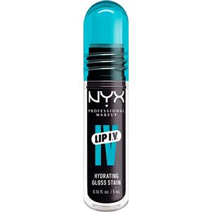 NYX Professional Makeup Lip IV - Gloss e Tinta Labbra Idratante 2in1, 5 ml, Idratazione fino a 12H con Vitamina B12 e Magnesio, Tonalità: 16 Grape Gushin