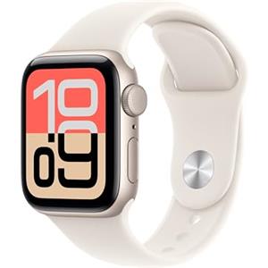 Apple Watch SE 3 GPS, Cassa 40 mm in alluminio galassia con Cinturino Sport galassia - S/M