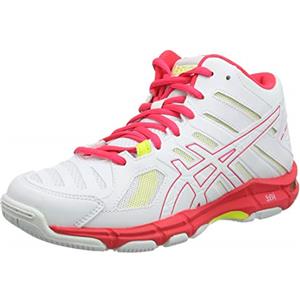 Asics Gel-Beyond 5 MT Scarpe da Pallavolo, Donna, Bianco (White/Laser Pink 100), 42 EU (8 UK)