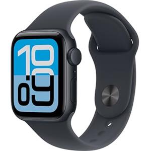 Apple Watch SE 3 GPS, Cassa 40 mm in alluminio mezzanotte con Cinturino Sport mezzanotte - S/M