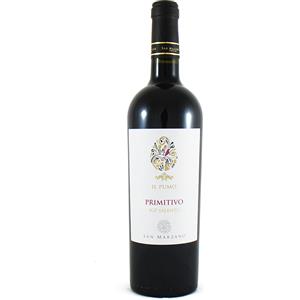 San Marzano Primitivo del Salento IGP 2022/2023 - Vino Rosso Morbido e Gradevole, Bottiglia 75 cl