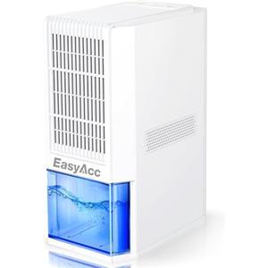 EasyAcc® 1,3L/24h Deumidificatore Casa Piccolo Contro Muffa 20㎡- Innovativa Riscaldamento-Funziona＜15℃-Deumidificatori Bagno/Camera Portatile Elettrico Silenzioso Basso Consumo(Q22)
