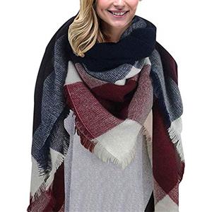 heekpek Moda Nappe Morbido Donne Sciarpa Avvolgere Scialle Scarf Wrap Caldo Modello Lattice Scialle Stole con Nappa Stile Quadrato