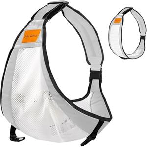 IBOPUXIU Marsupio per bambini, tracolla regolabile, marsupio ergonomico, per neonati fino a 3 - 36 mesi (tipo a rete grigia)