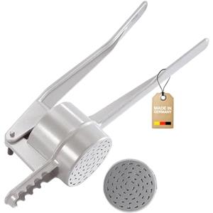 Westmark Schiacciapatate/Pressa per spaetzle, Fori speciali per spaetzle fatti a mano, Alluminio pressofuso, Lunghezza: 41 cm, Spätzlechef, Argento, 61202260
