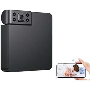 JOJIDE Bodycam, Mini telecamera HD 1080P Camma for corpo piccolo Sicurezza domestica Visione notturna Baby Monitor Sport DVR Videocamera di sorveglianza Videoregistratore(Camera With 8G)