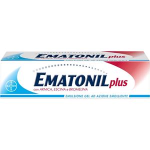 BAYER Ematonil Plus Emulsione Gel 50ml - Gel lenitivo con Arnica, Escina e Bromelina per contusioni ed ematomi