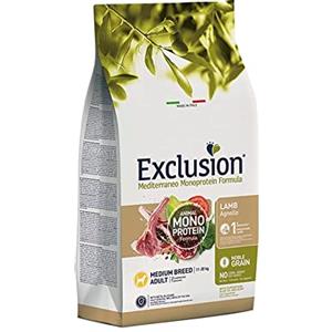 Exclusion Diet Exclusion Mono Noble Grain Adult Medium Agnello 3kg