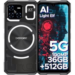 DOOGEE Blade GT Ultra 2025 Rugged Smartphone 5G, 36GB RAM + 512GB ROM, MediaTek 4nm 7300, Effetto luce LED,100MP+32MP, 6.72" FHD+120Hz Telefono Indistruttibile, Android 14/NFC/WiFi6/Face ID/BT5.2/OTG