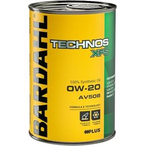 Bardahl - TECHNOS XFS AV508 0W20 - Olio Motore per Auto, Lubrificante per Motori Benzina e Diesel di Ultima Generazione, Alta Efficienza Energetica da Prestazioni Elevate e Basse Emissioni, 1 L