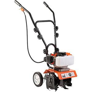 A.M.C. AMC Motozappa motocoltivatore zappatrice con motore a scoppio 2 tempi da 52 cc e con larghezza del raggio di lavoro di 300 mm e profondità di 150 mm zappette in acciaio rinforzato