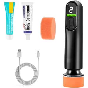 SGZIOO Lucidatrice Auto Senza Fili, Kit Mini Lucidatrice Auto con 3 Marce, Batteria Ricaricabile Al Litio 2000mah, Mini Lucidatrice Rotorbitale per Lucidare e Riparare i Graffi Sulle Auto