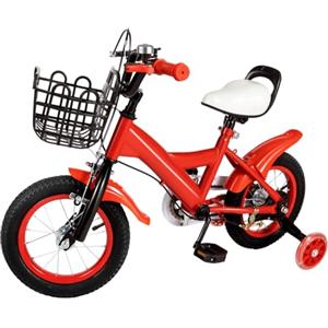 Armanyya Bicicletta per bambini da 12 pollici, con ruote di supporto, doppio freno, leggera, 7,25 kg, per bambini da 2 a 4 anni, 80-95 cm