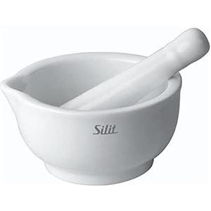 Silit Mortaio in porcellana, diametro 10 cm, colore: Bianco