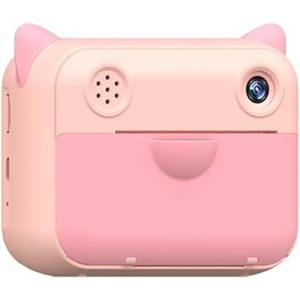 PRENDELUZ Macchina fotografica rosa stampa istantanea per bambini, fotocamera per foto e video