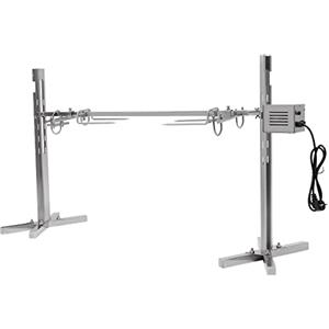 DCSYOG Barbecue in acciaio inox con motore, spiedo girevole elettrico, set di spiedo girevole regolabile in altezza, portata 40 kg, per maialini e agnelli