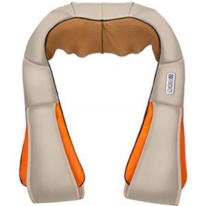 Mediawave Store - Kneading Neck Massaggiatore Collo, Funzione Termica, Massaggiatore per Dolori Cervicali e Lombari, Massaggiatore Elettrico Portatile, Massaggiatore Shiatsu Collo Schiena e Spalle