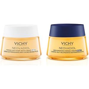 Vichy Neovadiol Crema Rassodante Anti-Macchie SPF50 50 ml + Neovadiol Post-Menopausa Crema Notte 50 ml | Trattamento Viso Giorno & Notte
