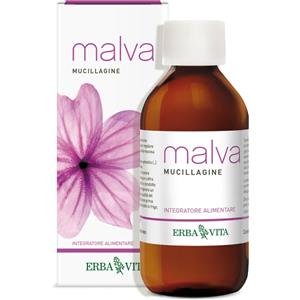 Erba Vita Malva Mucillagine 200 ml - Integratore per la Digestione con Proprietà Emollienti e Lenitive