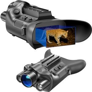 Dowesyeen 4K Visore Notturno Binocolo Infrarossi con Telemetro,Cannocchiale Professionale 6000mAh Ricaricabili 6X Zoom, Registrazione Foto e Riproduzione Video per Caccia Campeggio