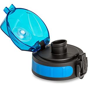 Schmatzfatz Borraccia, Bottiglia Acqua, Coperchio di Ricambio per Borraccia Trasparente in Plastica Senza BPA, Borraccia Sportiva Palestra e Ufficio Uomo Donna, Tappo Borraccia Senza Perdite, Blu