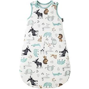 Mosebears Mosbears Sacco nanna invernale per bambini, 2,5 Tog, 100% cotone, diverse dimensioni dalla nascita fino a 24 mesi, adatto per tutto l'anno