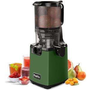 Fretta Estrattore frutta e verdura, Estrattore di Succo, 135mm, 1.8L, Facile da Pulire, BPA Free, Motore Silenzioso, Funzione Inversione, Verde