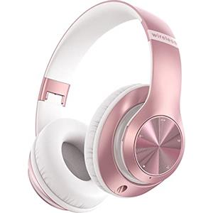 Lankey Sound Cuffie Bluetooth Over Ear, 60 Ore Di Riproduzione, Cuffie Wireless 6 EQ Modalità Di Suono con Filo, Cuffie con Microfono Stereo HiFi, USB C, SD/TF, FM, Cuffie Bluetooth 5.0 per Sport Viaggio, Studio