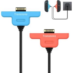 TRANSNOVO Cavo di Ricarica Joycon,TRANSNOVO Cavi Caricatore Joy Con 2 Pezzi Compatibile con Nintendo Switch 2, Cavo di Caricabatterie Switch 2 Controller 3 Metri, Accessori Switch 2