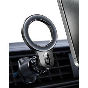 YOSH Porta Cellulare Auto per MagSafe, [2024 Matte Design] Supporto Magnetico,[Magnete 20xN55] Supporto Magnetico per Presa d'Aria per iPhone 16 15 14 13 12 & Custodia MagSafe & Huawei, Smartphones